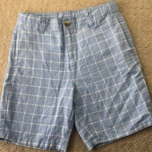 Janie and Jack Windowpane Linen Suit Shorts